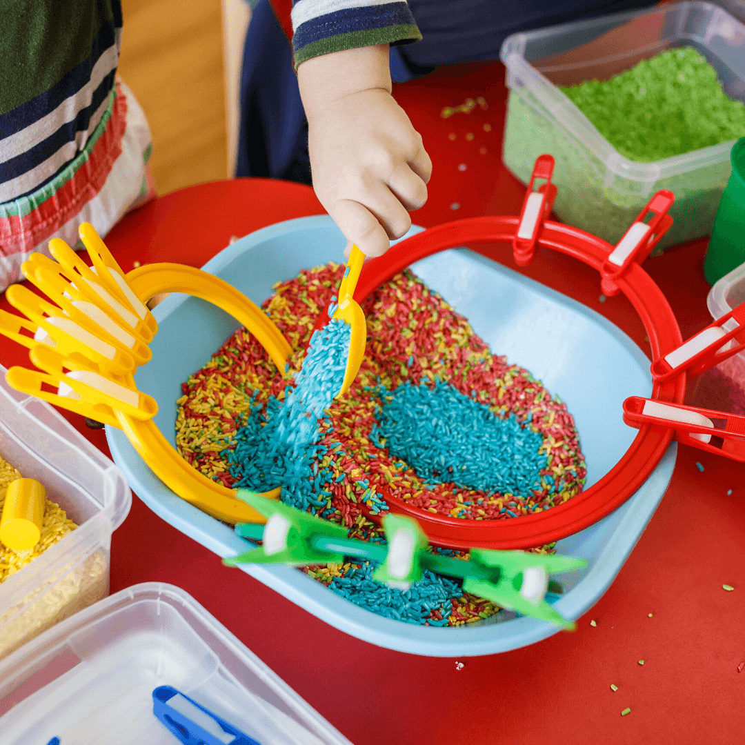 HOW TO MAKE YOUR OWN SENSORY BIN