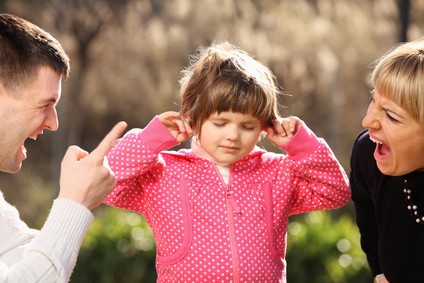 Parents shouting at an innocent child in the park
