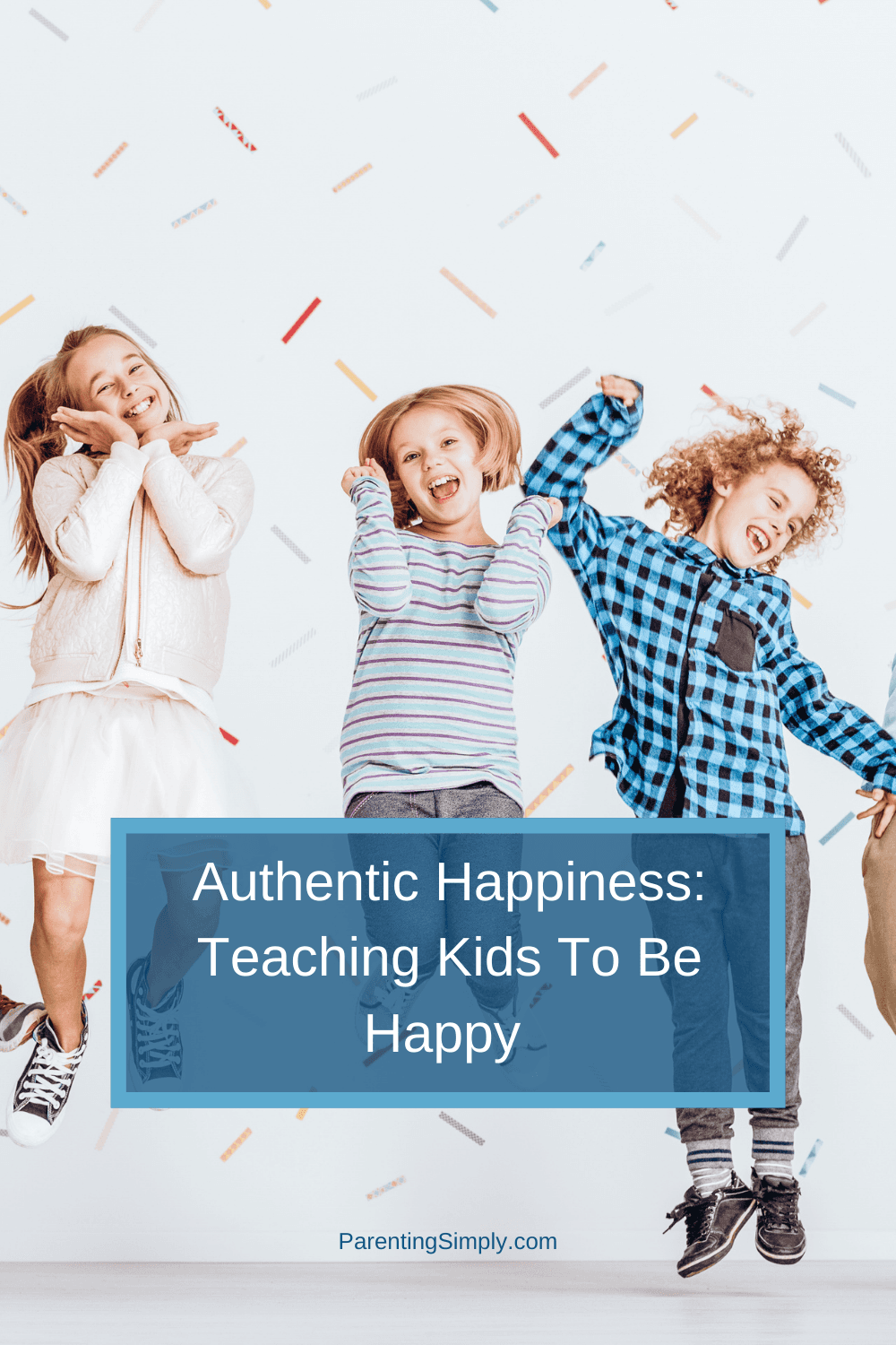 kids jumping for joy at a party with confetti