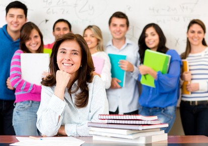 Teacher in a classroom