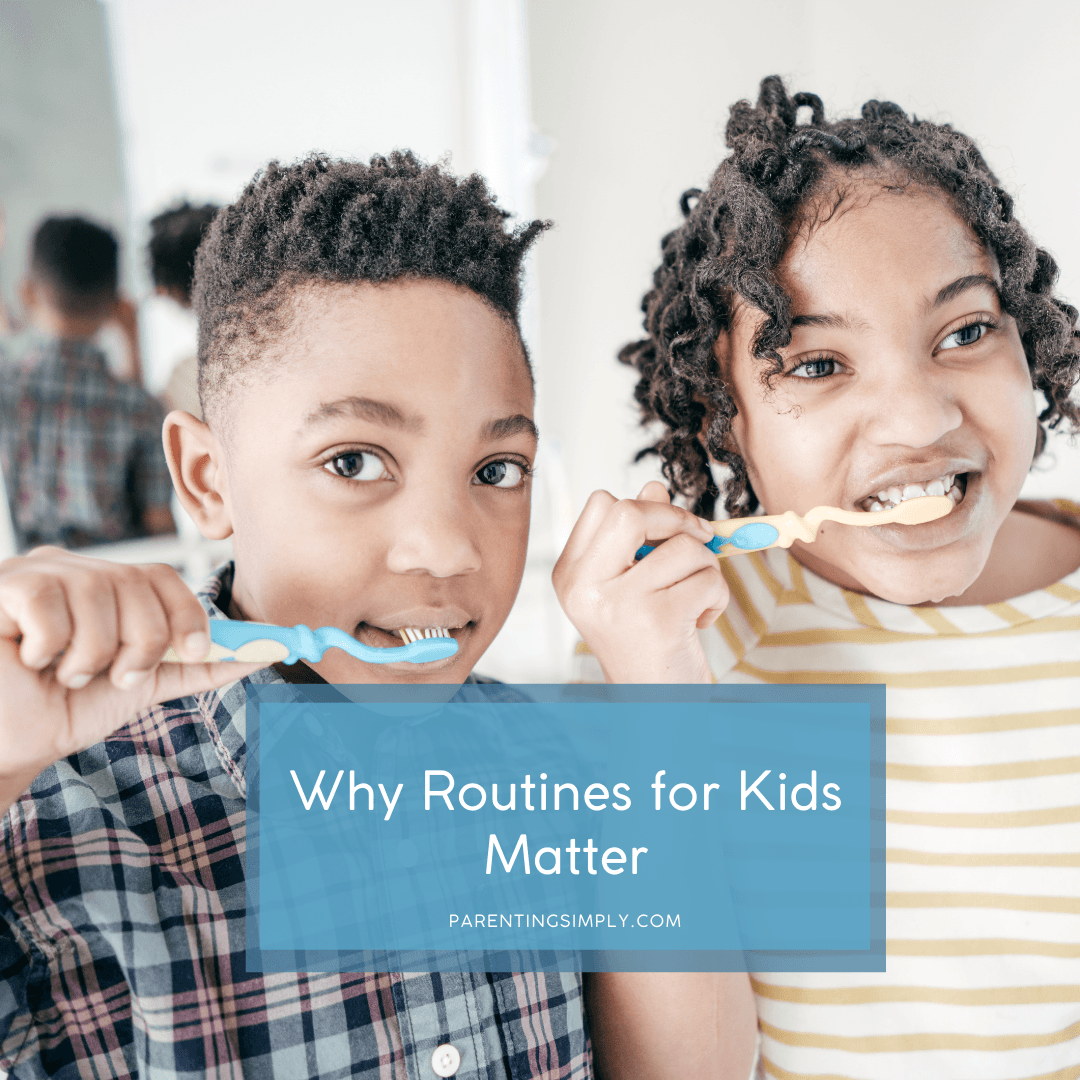 Kids brushing their teeth