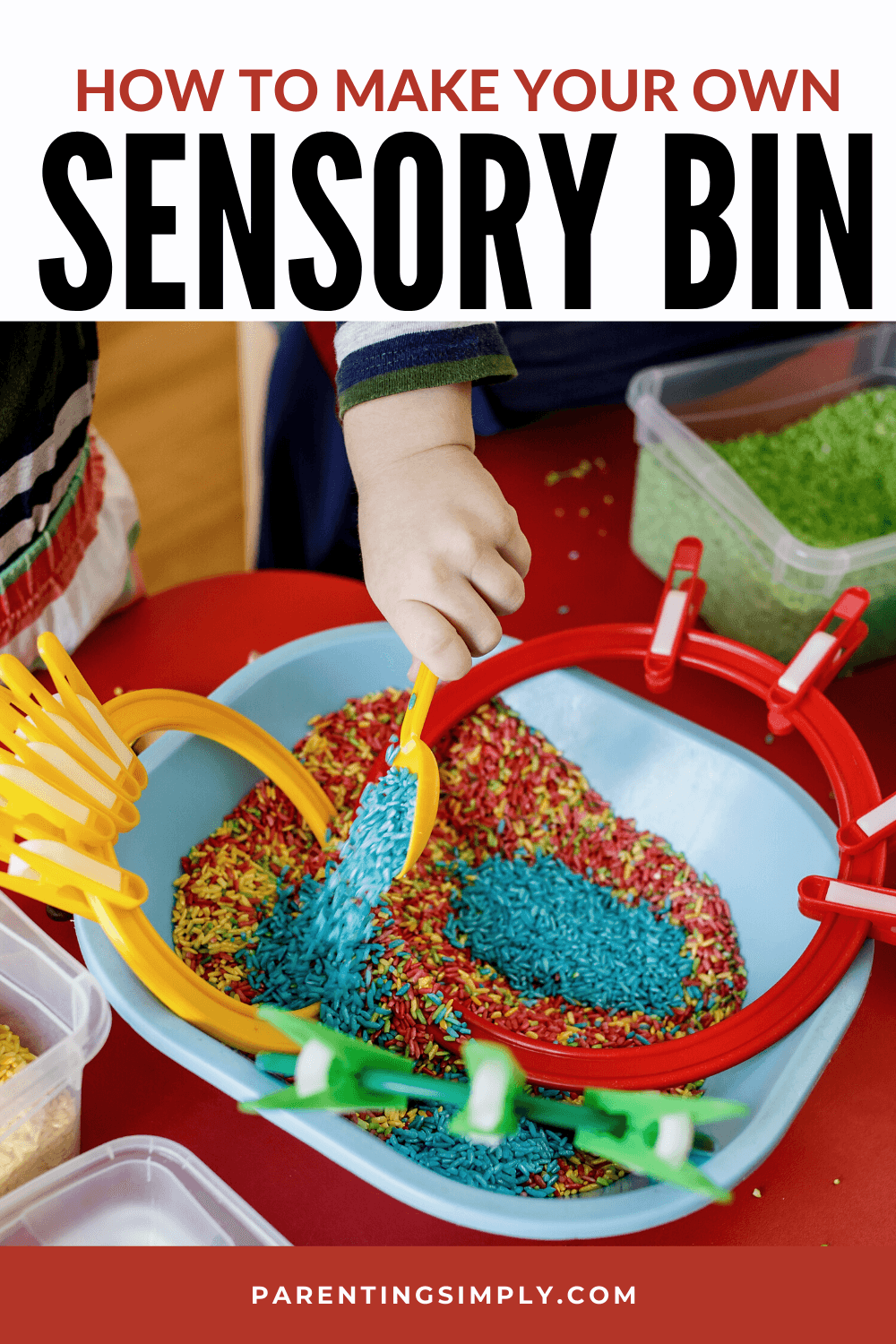 HOW TO MAKE YOUR OWN SENSORY BIN