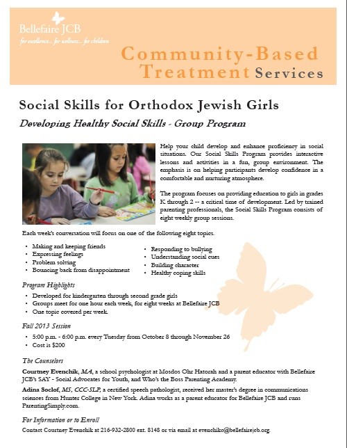 Social Skills Flyer