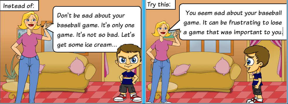 comic let kid be sad