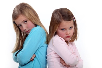 Two sisters arguing